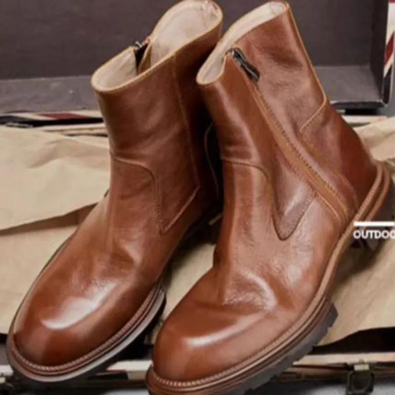 Voguhomme Ankle Boots 4cm Men's-8