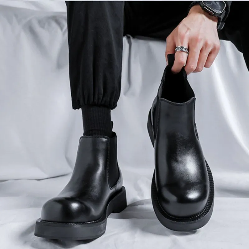 GZZ Crew Chelsea Boots Men's Black-12