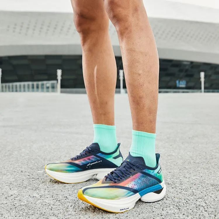 361° Speeding Shock Absorbing, Non Slip, Wear Resistant, Breathable And Lightweight Low Top Running Shoes Men's Teal-8