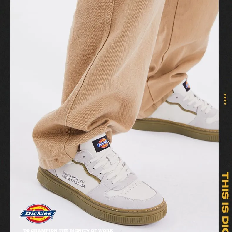 Dickies Low Top Skateboard Shoes Men's Beige-5