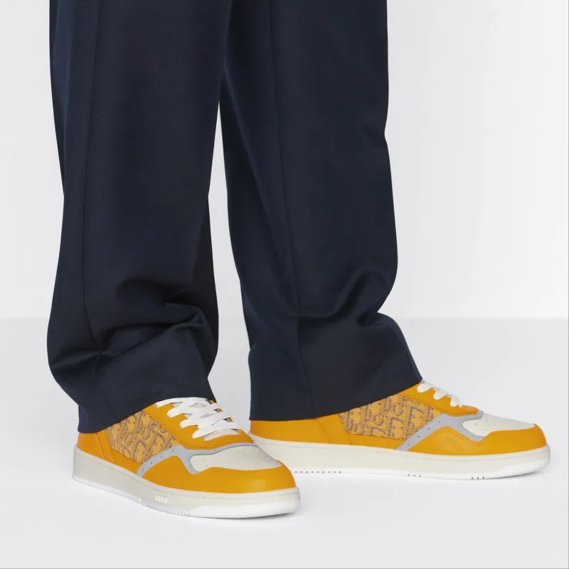DIOR B27 Low Gold Tone White Grey-5
