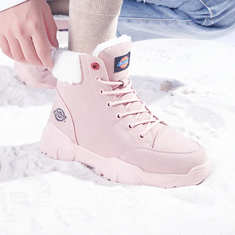 Dickies Martin Boots Women's Pink-7
