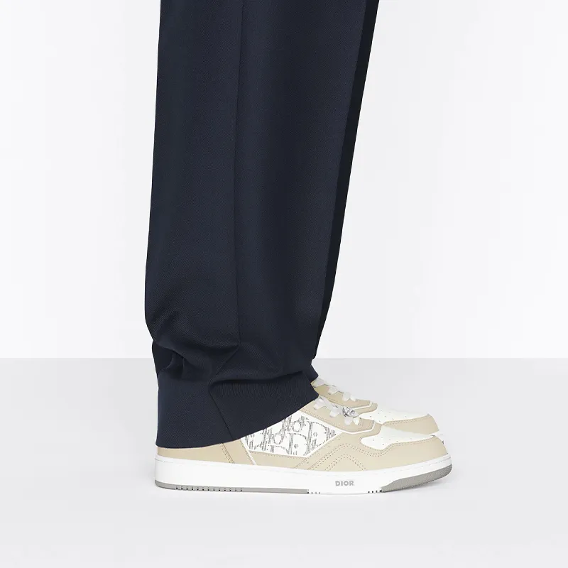 DIOR B27 Low Cream White Oblique Leather-6
