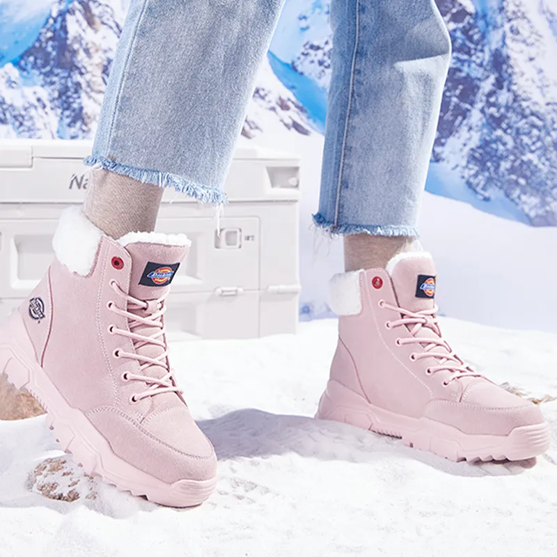 Dickies Martin Boots Women's Pink-5