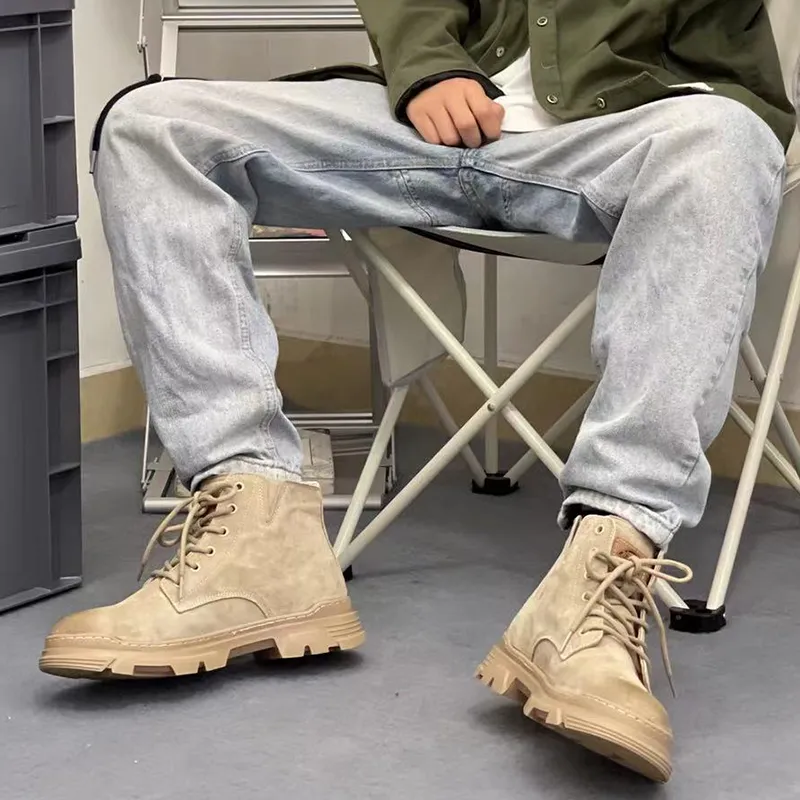 Dickies Martin Boots Men Beige-8