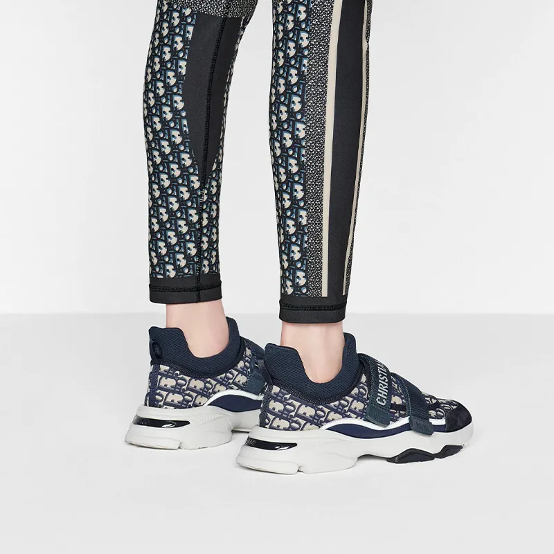DIOR D Wonder Low Deep Blue White DIOR Oblique Technical Fabric Women's-5