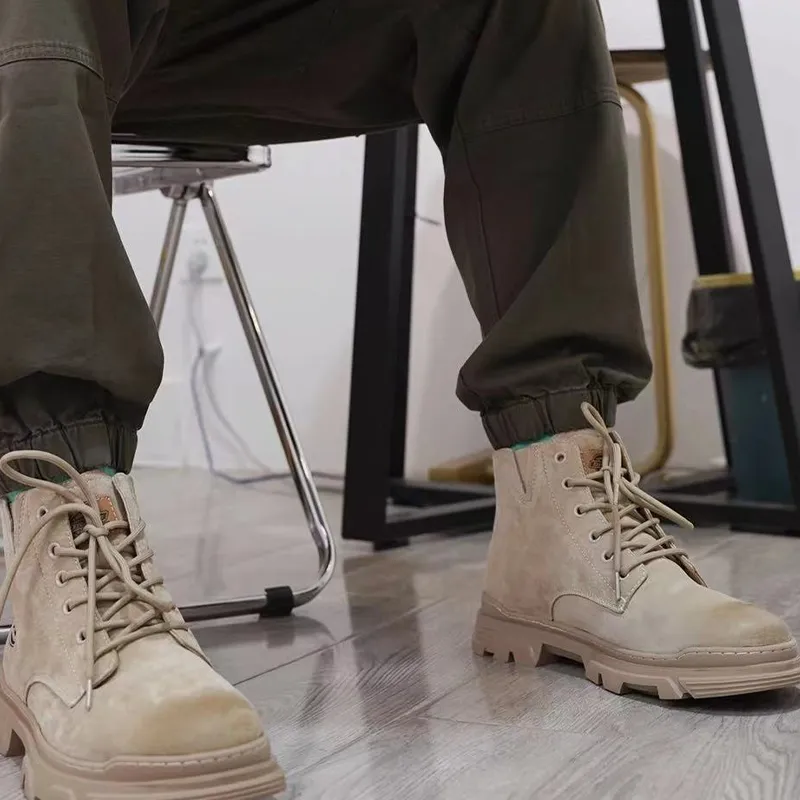 Dickies Martin Boots Men Beige-5
