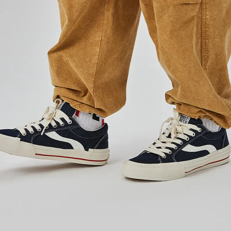 OddCIRKUS x Vision Street Wear Astley Pro Low Top Skateboard Shoes Unisex Denim Blue-9