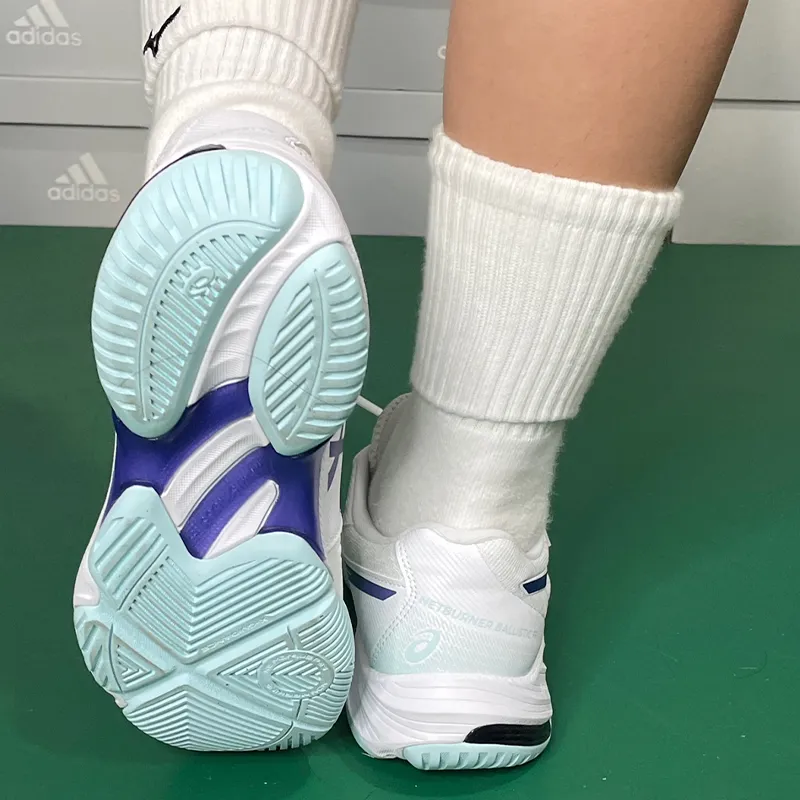 Asics Gel Tactic 12 White Eggplant Women's-7