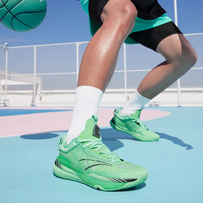 361° DVD1 SE Low Top Basketball Shoes Men's Green Black-5