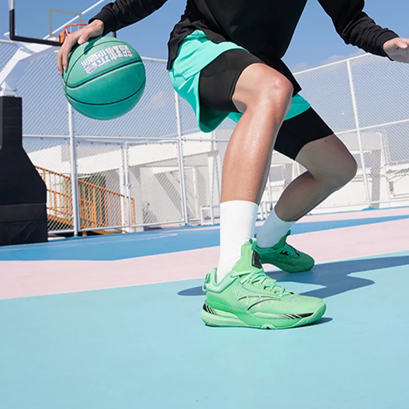 361° DVD1 SE Low Top Basketball Shoes Men's Green Black-8