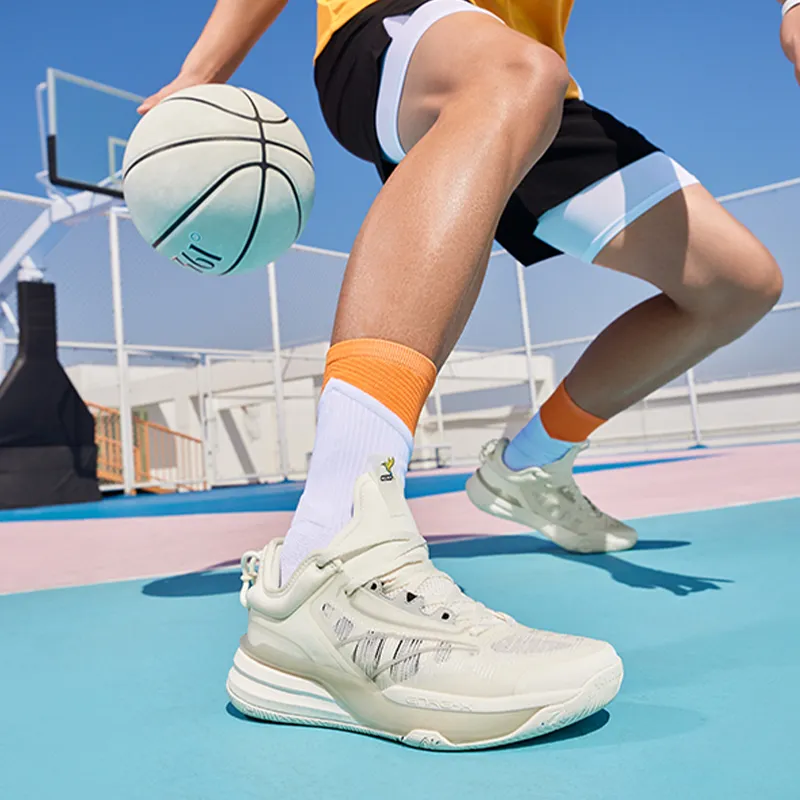 361° DVD1 SE MIRO Low Top Performance Basketball Shoes Men's Beige Gray-8