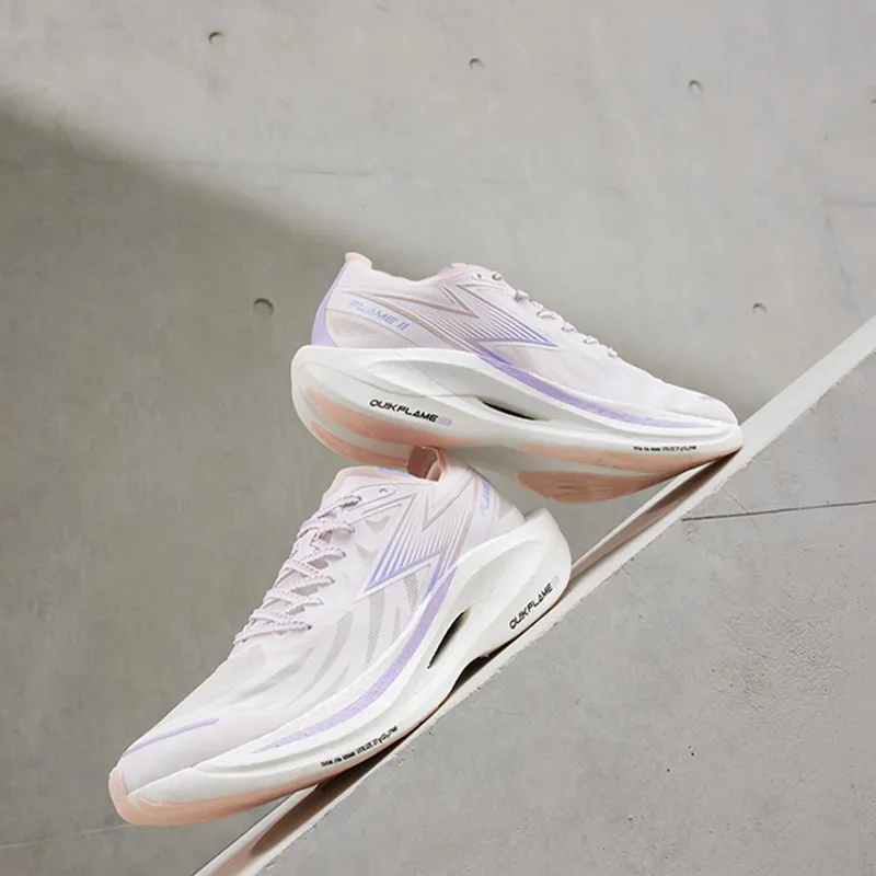 361° Feiran 2 Running Shoes Unisex Low Top Pink/White/Purple-6