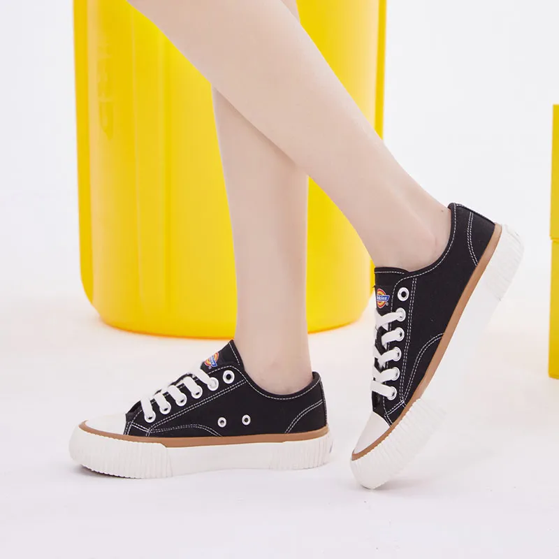 Dickies Anti Slip Wear Resistant Low Top Canvas Shoes Unisex Black-7