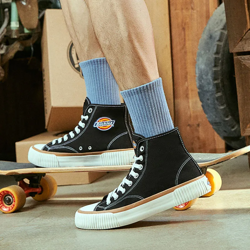 Dickies Canvas Shoes Unisex High Top Black-5
