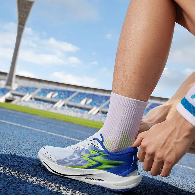 361° Speed ​​2 Pro Cushioning, Slip Resistant, Lightweight Low Top Long Distance Running Shoes Unisex White Blue-5