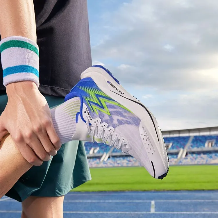 361° Speed ​​2 Pro Cushioning, Slip Resistant, Lightweight Low Top Long Distance Running Shoes Unisex White Blue-8