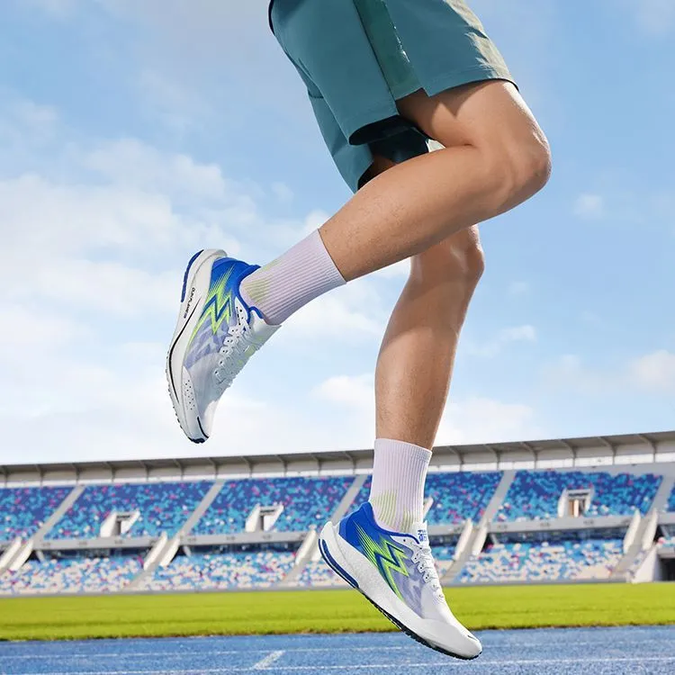 361° Speed ​​2 Pro Cushioning, Slip Resistant, Lightweight Low Top Long Distance Running Shoes Unisex White Blue-6