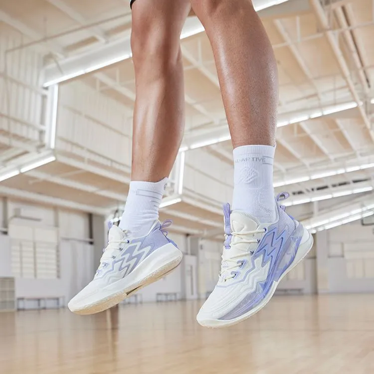 361° Big3 3.0 Pro Basketball Shoes Men Low Top Feather White/Iris-10
