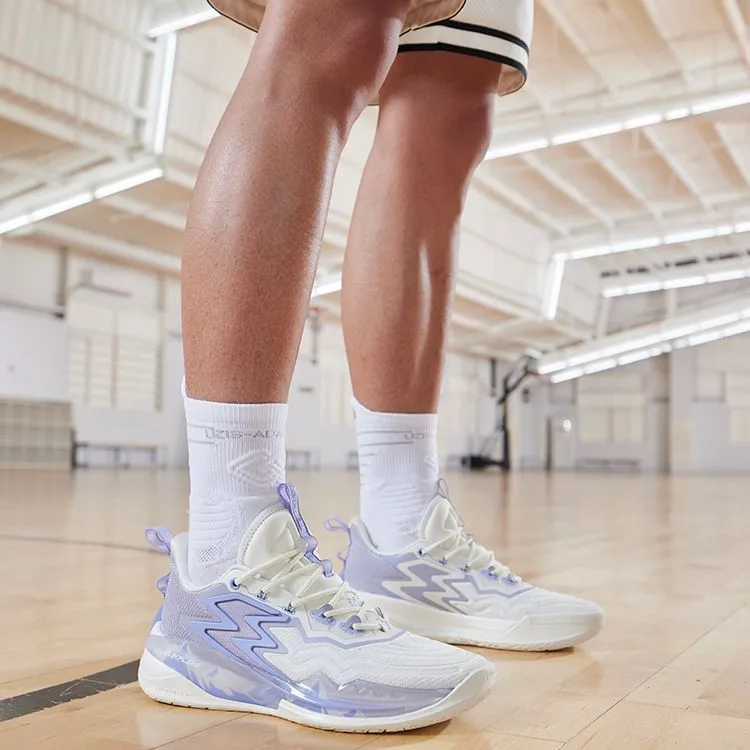 361° Big3 3.0 Pro Basketball Shoes Men Low Top Feather White/Iris-6