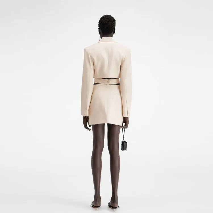 Jacquemus La Robe Bari Woven Dress 'Black'-1