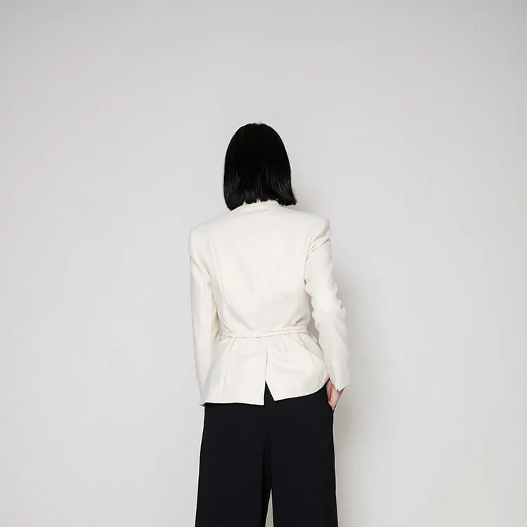 SENSE BY MEI Cropped Coats Women's Apricot-1