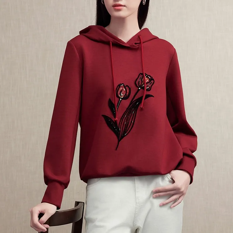 FINITY Sweatshirts Women's Red-2