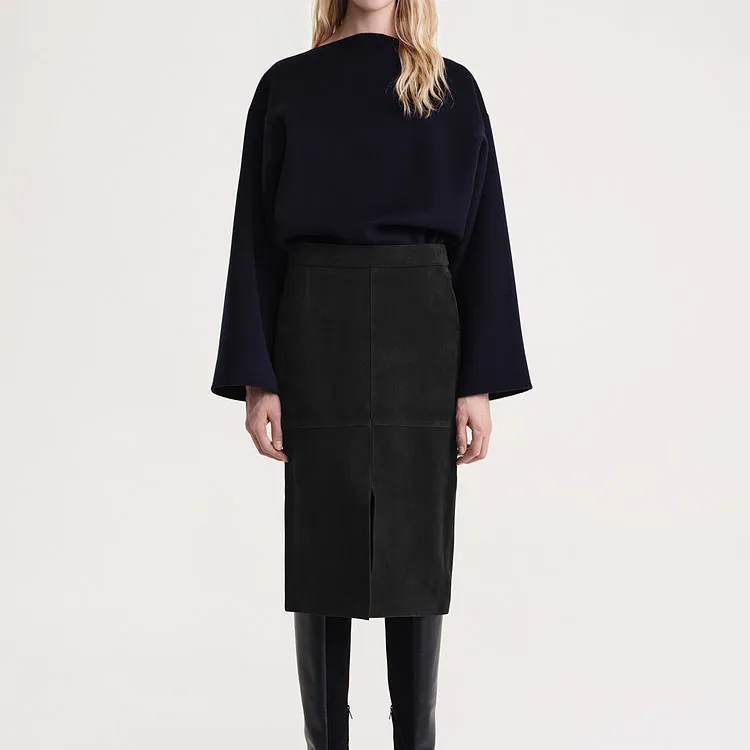 TOTEME Casual Long Skirts Women's Black-1