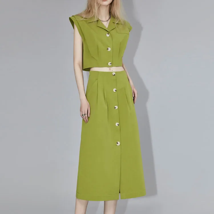 ELLE Two Piece Skirt Sets Women's-1