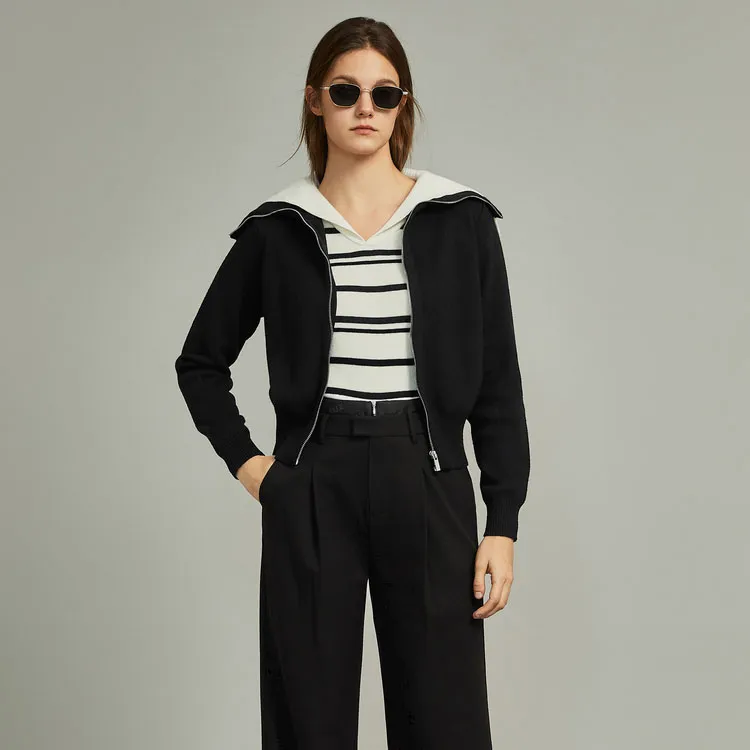 ELLE Sweaters Women's Black-1