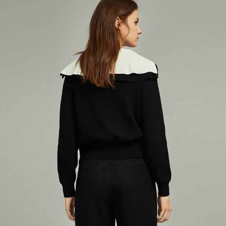 ELLE Sweaters Women's Black-5