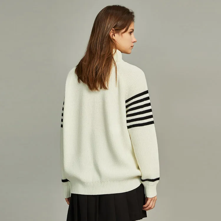 ELLE Sweaters Women's Beige-2