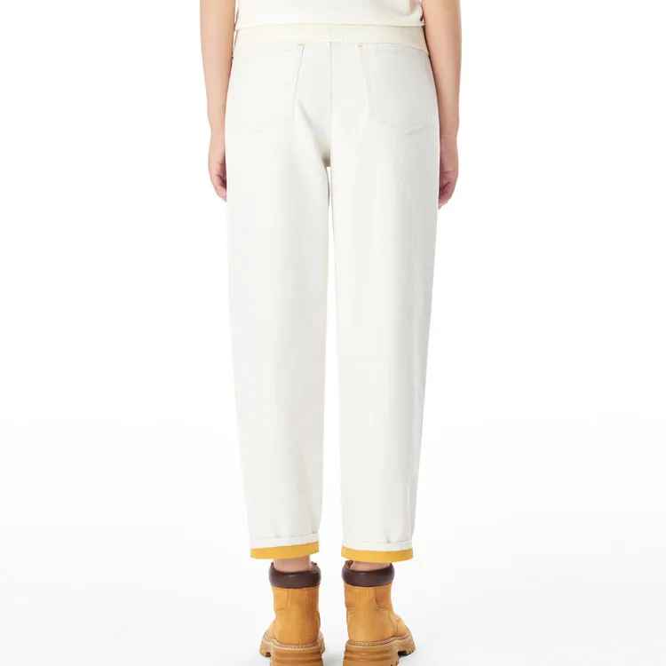 XII BASKET Jeans Women's Ecru-3