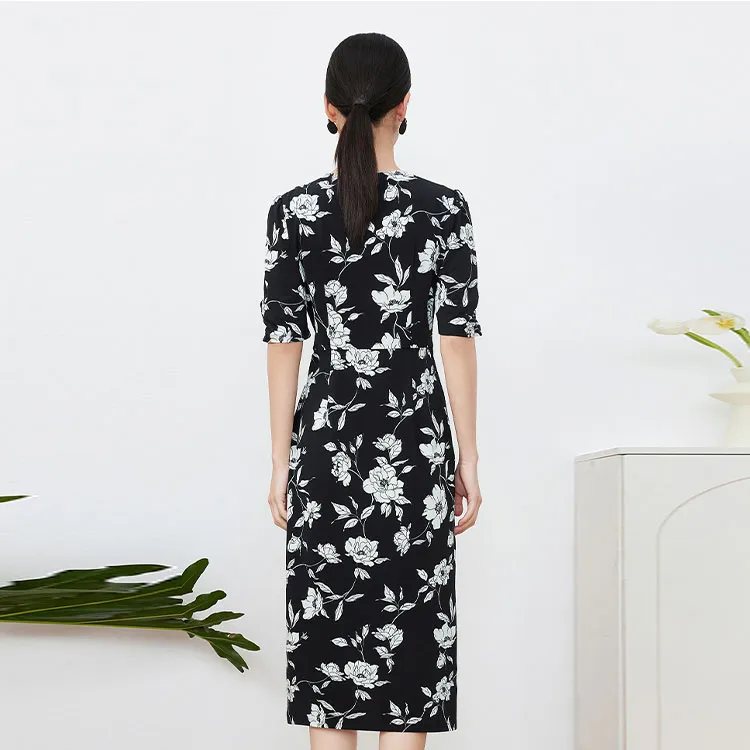 JZ. ANNAKRO Short-Sleeved Dresses Women's Heather Black-2