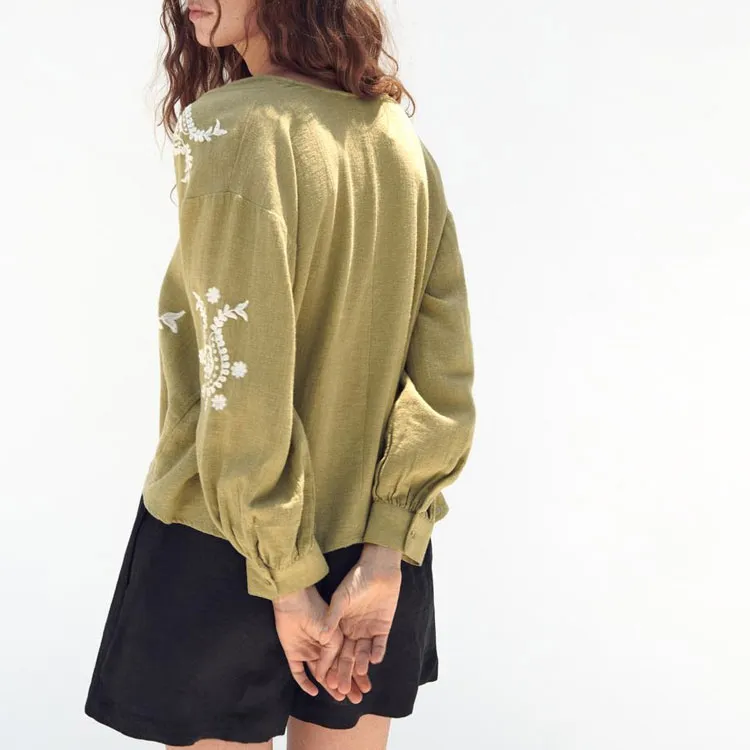 ZARA T-Shirt Women's Light Khaki-2