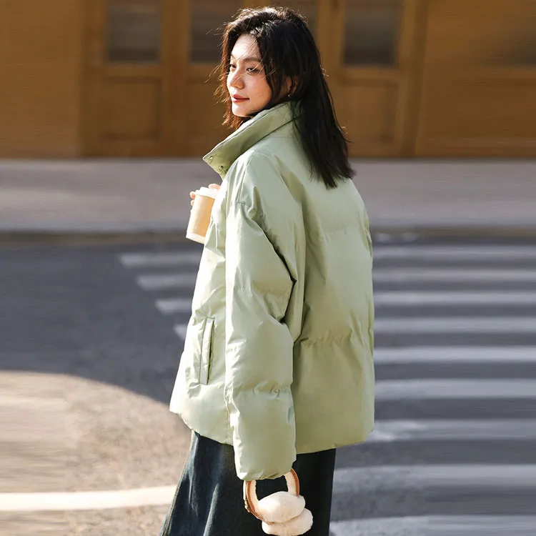 Demana Puffer Jacket Women's Light Pea Green-2