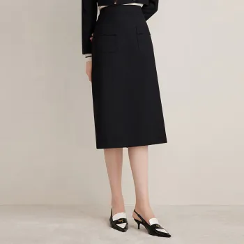 Goodland Casual Long Skirts Women's Black