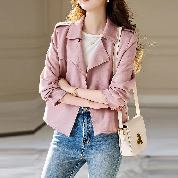 【dme】 Jackets Coats Women's Leather Pink-2