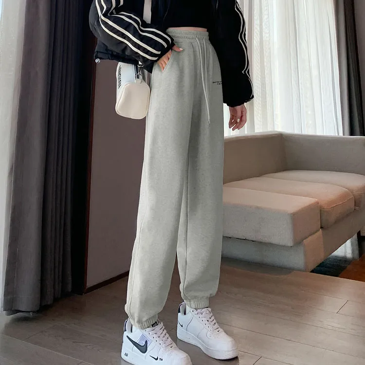 Tonlion Casual Pants Women's Light Heather Gray-1