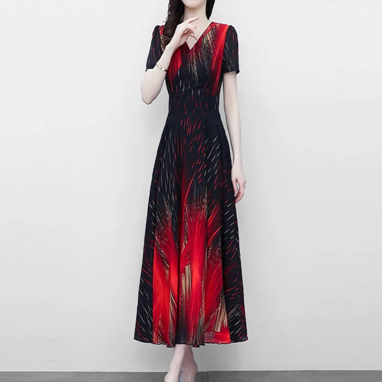 Mapping Short Sleeved Dresses Women's-1