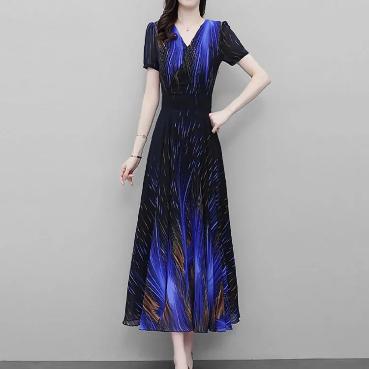 Mapping Short Sleeved Dresses Women's-3