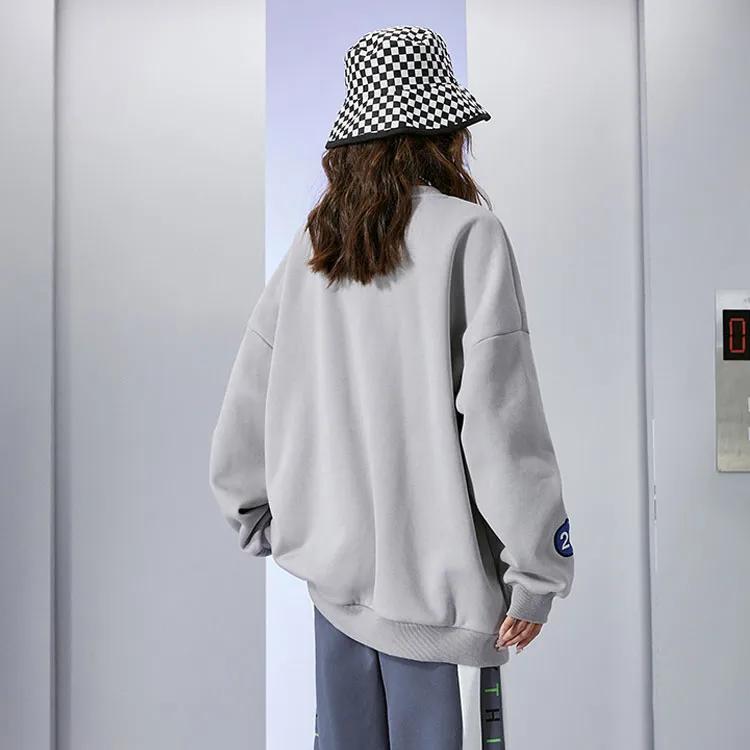 B.Duck Sweatshirt Women's Silver Gray-1