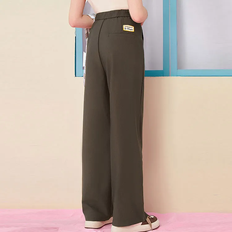 B.Duck Casual Pants Women's Dark Brown-3