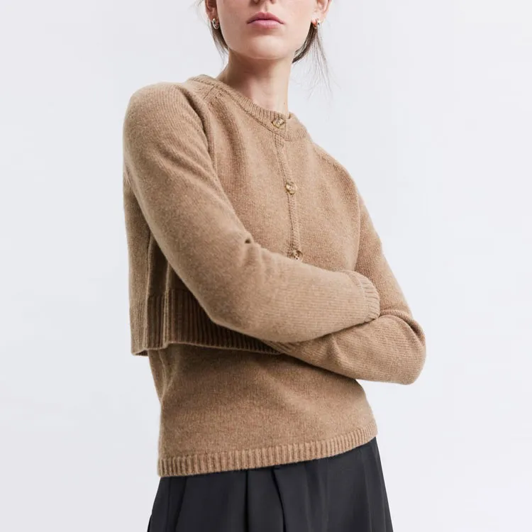 ZARA Sweater Women's Brown Yellow-2