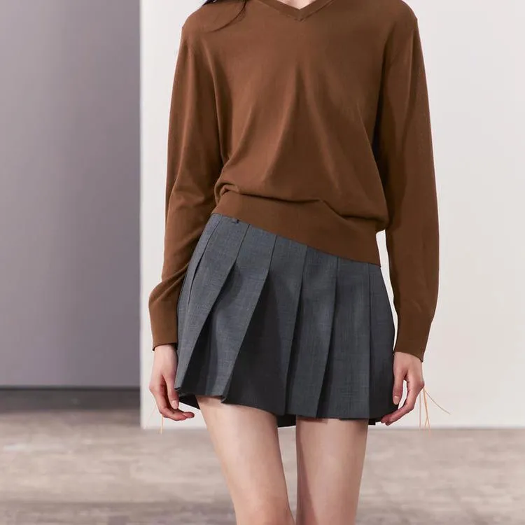 ZARA Casual Short Skirts Women's Gray-1