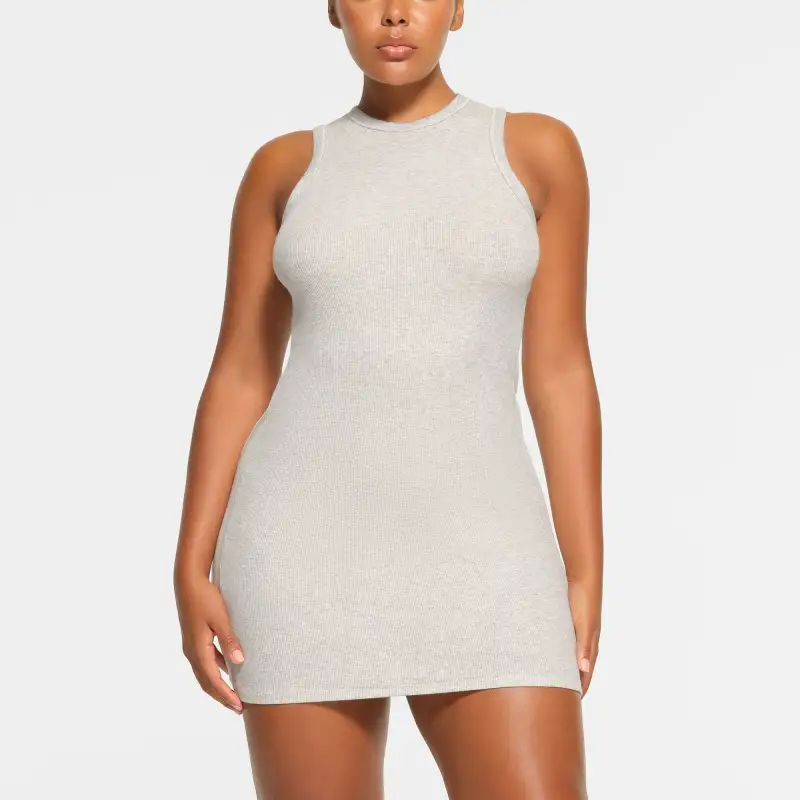 Skims Sleeveless Dresses Women's Light Heather Gray Multicolor/LIGHT HEATHER GREY MULTI-1