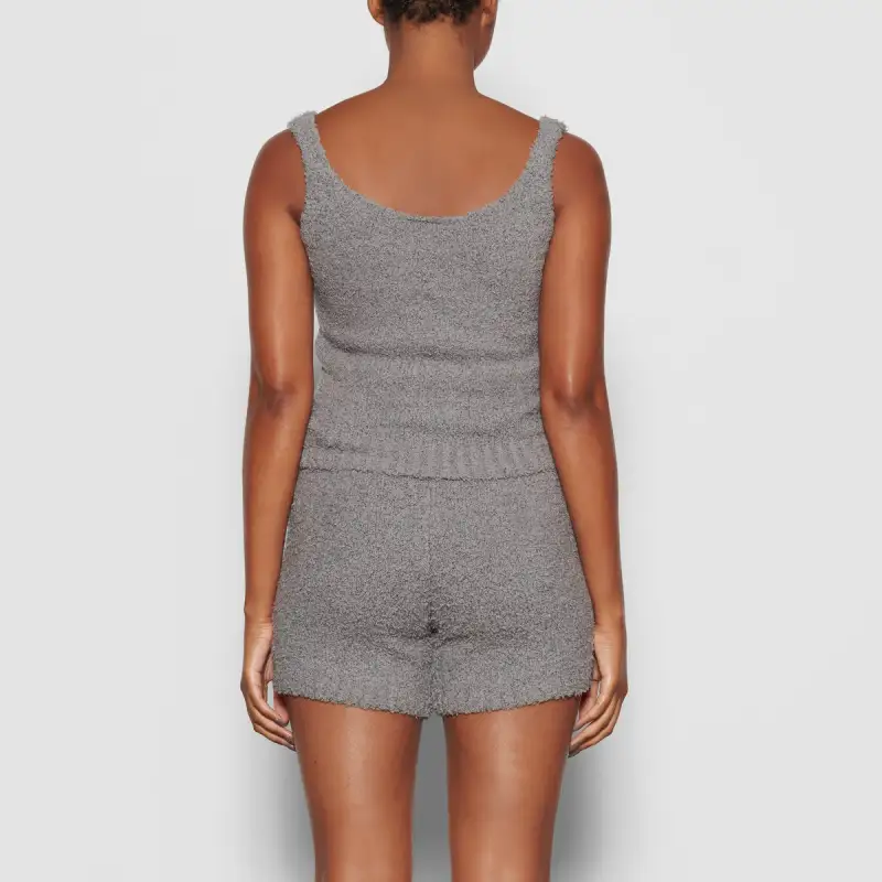 Skims Cozy Knit Bralette Smoke-2