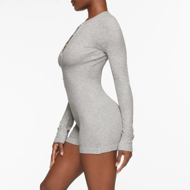 Skims Bodysuits Women's LIGHT HEATHER GREY/Light Heather Gray-3