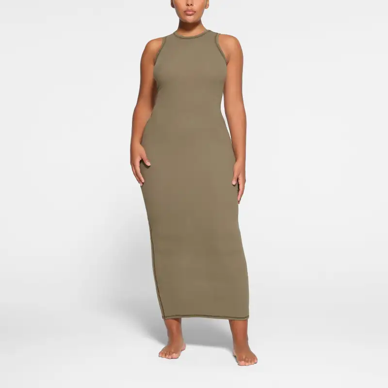Skims Sleeveless Dresses Women's ARMY MULTI/Army Multifunction-1