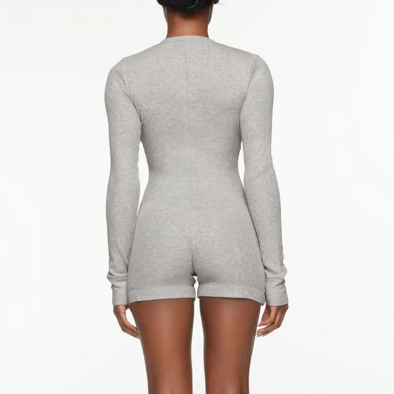 Skims Bodysuits Women's LIGHT HEATHER GREY/Light Heather Gray-1